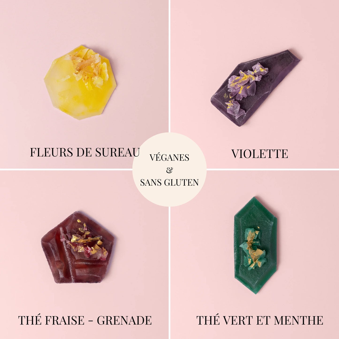 Quartz boutique collection - edible crystals