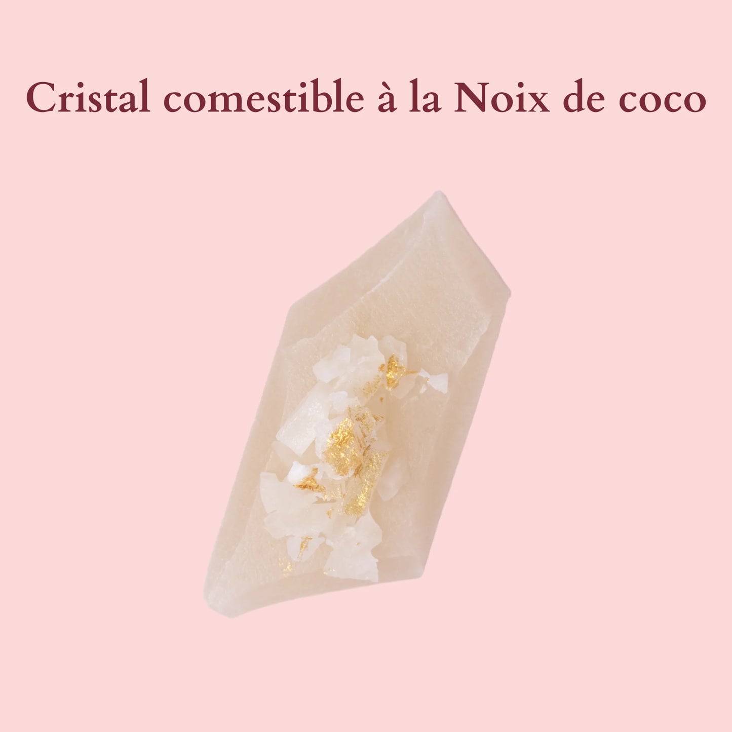 Eetbaar kristal met kokosnoten