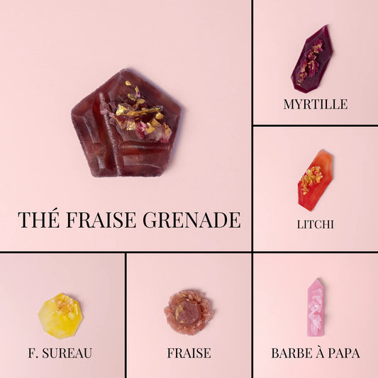 Jade -Kollektion - 6 essbare Kristalle