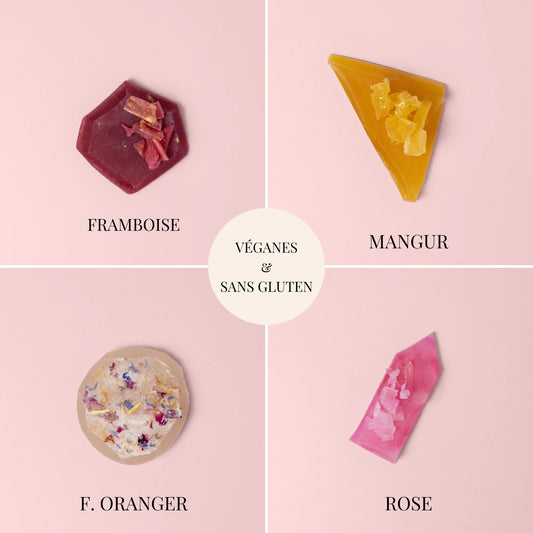 Ruby Collection - 4 essbare Kristalle