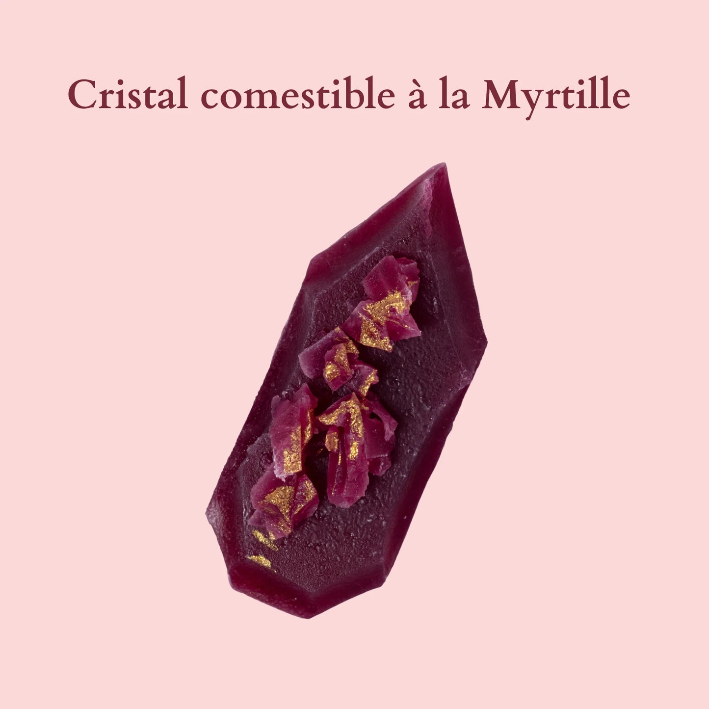Cristal Comestible à la Myrtille