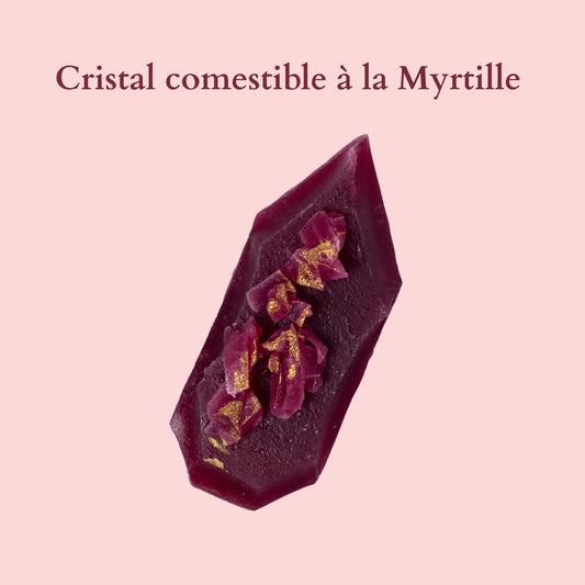 Cristal Comestible à la Myrtille