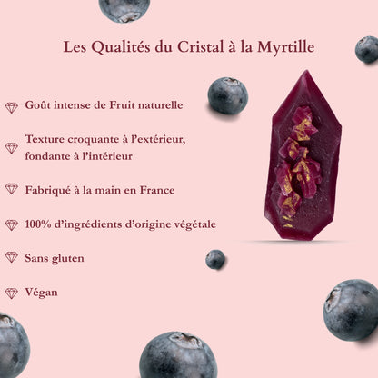 Cristal Comestible à la Myrtille