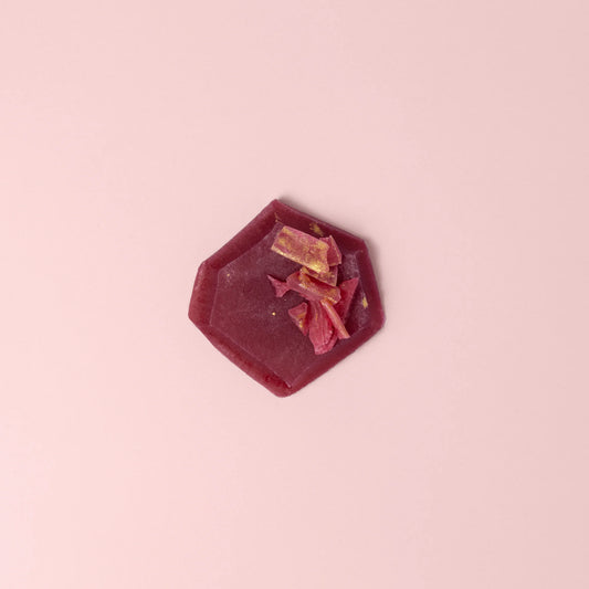 Raspberry edible crystal