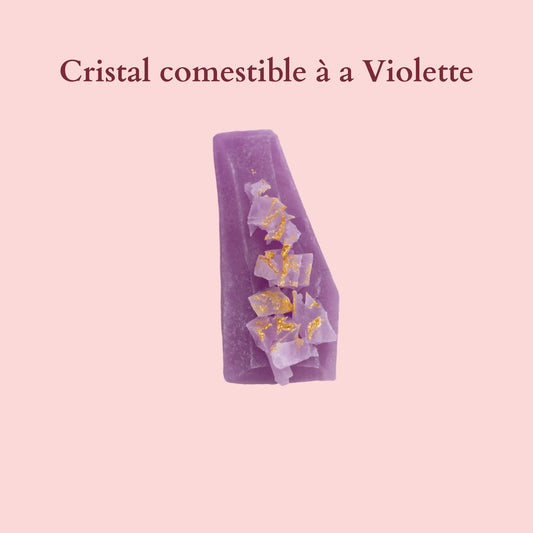 Cristal Comestible à la Violette