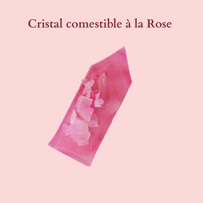 Rose essbarer Kristall