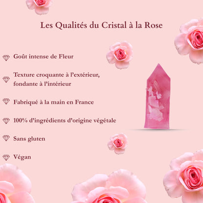 Rose essbarer Kristall