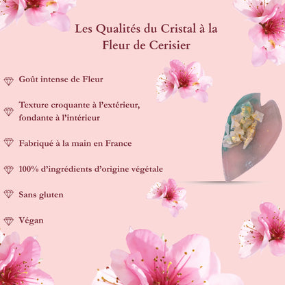 Cristal Comestible aux Fleurs de Cerisier