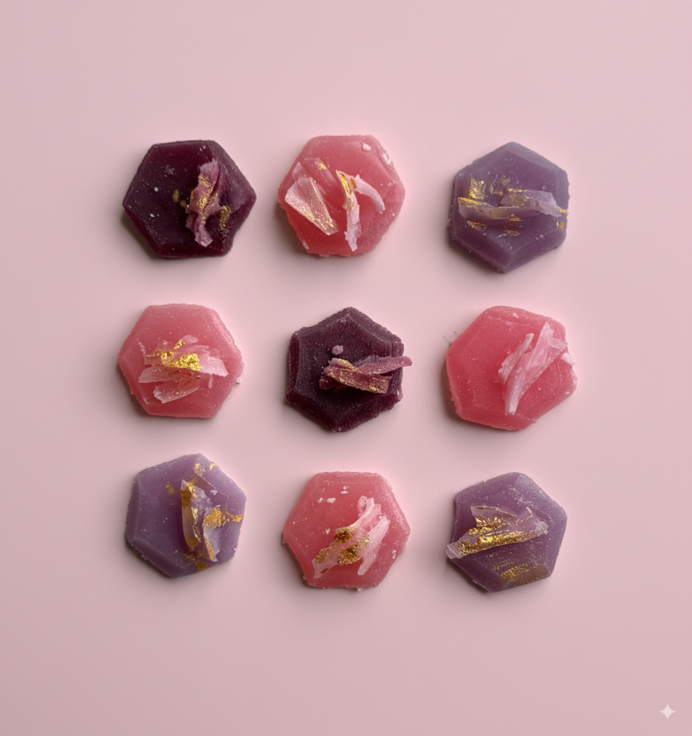 Amethyst Collection - 5 essbare Kristalle